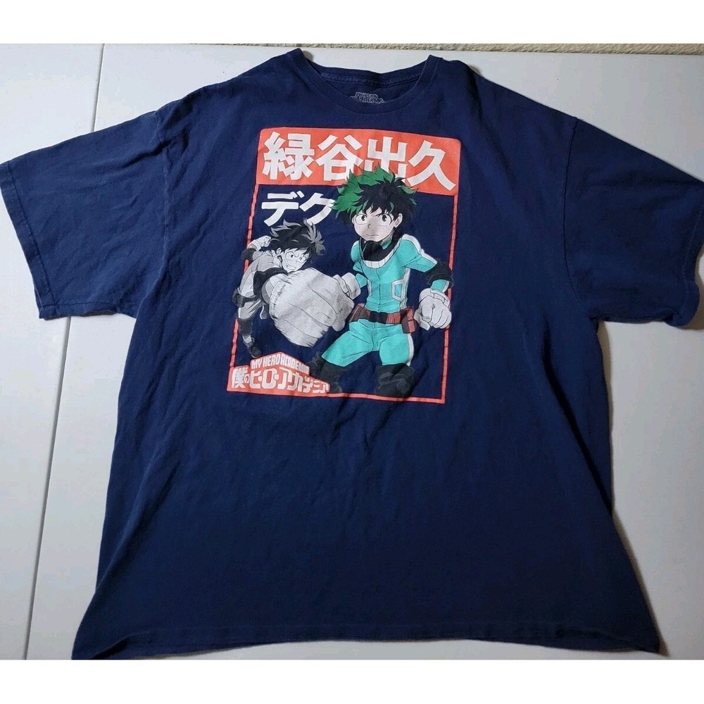 My Hero Academia Shirt Anime Men's Size 2XL XXL Funimation‎ Navy Blue
